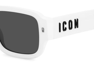 Dsquared2 ICON 0009/S men White Squared Sunglasses