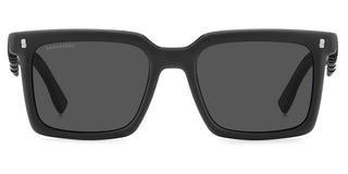 Dsquared2 Icon 0025/s Men Black Rectangle Sunglasses
