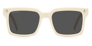 Dsquared2 Icon 0025/s Men White Rectangle Sunglasses