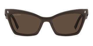 Dsquared2 Icon 0026/s Women Brown Butterfly Sunglasses