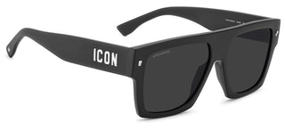 Dsquared2 Icon 0030/s Men Black Rectangle Sunglasses
