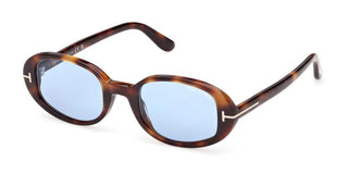Tom Ford IGGY FT1364 women Havana Oval Sunglasses