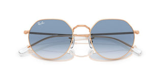 Ray-ban Jack Rb 3565 Unisex Rose Gold Round Sunglasses