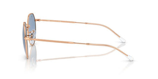 Ray-ban Jack Rb 3565 Unisex Rose Gold Round Sunglasses