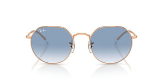Ray-ban Jack Rb 3565 Unisex Rose Gold Round Sunglasses