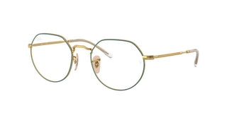 Ray-Ban JACK RX 6465 unisex Green Geometric Eyeglasses