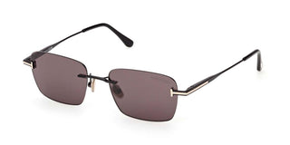 Tom Ford JAKE-02 FT1354 unisex Black Rectangle Sunglasses