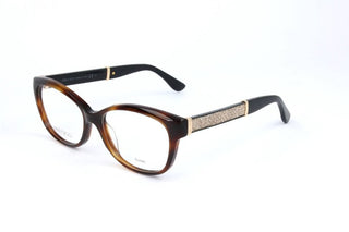 Jimmy Choo Jc178 Women Havana Geometric Eyeglasses