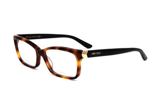 Jimmy Choo Jc225 Women Havana Squared Eyeglasses