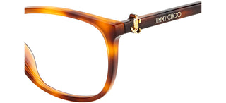 Jimmy Choo Jc308 Women Havana Squared Eyeglasses