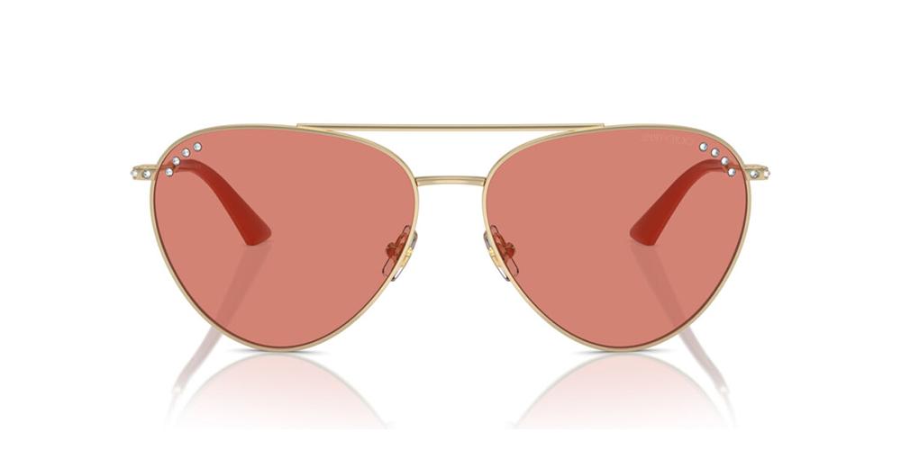 サングラス JIMMY CHOO Woman Sunglasses Gold 0JC4002B PALE Sunglasses Jimmy Choo JC4002B | Free Shipping | Glasses.com®