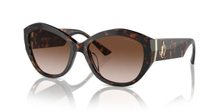 Jimmy Choo Jc 5013u Women Havana Butterfly Sunglasses