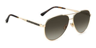 Jimmy Choo JIMENA/S women Gold Pilot Sunglasses