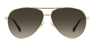 Jimmy Choo JIMENA/S women Gold Pilot Sunglasses