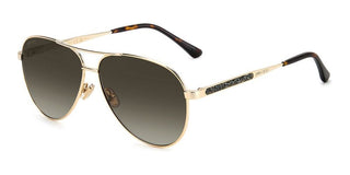 Jimmy Choo JIMENA/S women Gold Pilot Sunglasses