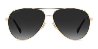 Jimmy Choo JIMENA/S women Black Pilot Sunglasses