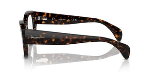 Ray-ban Jorge Rx 7681v Unisex Havana Squared Eyeglasses