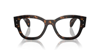 Ray-ban Jorge Rx 7681v Unisex Havana Squared Eyeglasses