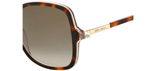 Jimmy Choo JUDY/S women Havana Butterfly Sunglasses