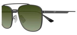 Maui Jim Kahana Mj0640s Unisex Black Squared Sunglasses