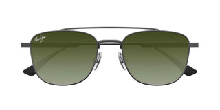 Maui Jim Kahana Mj0640s Unisex Black Squared Sunglasses