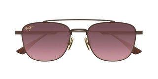 Maui Jim Kahana Mj0640s Unisex Brown Squared Sunglasses
