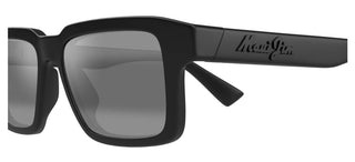 Maui Jim Kahiko Mj0635s Unisex Black Rectangle Sunglasses