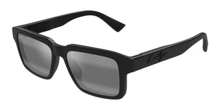 Maui Jim Kahiko Mj0635s Unisex Black Rectangle Sunglasses