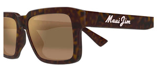 Maui Jim Kahiko Mj0635s Unisex Havana Rectangle Sunglasses