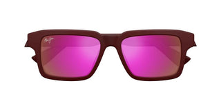 Maui Jim Kahiko Mj0635s Unisex Red Rectangle Sunglasses