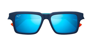 Maui Jim Kahiko Mj0635s Unisex Blue Rectangle Sunglasses