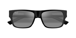 Maui Jim Keahi Mj0873s Unisex Black Squared Sunglasses
