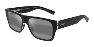 Maui Jim Keahi Mj0873s Unisex Black Squared Sunglasses