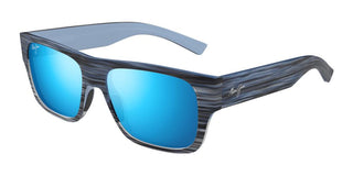 Maui Jim Keahi Mj0873s Unisex Havana Squared Sunglasses