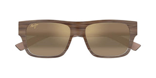 Maui Jim Keahi Mj0873s Unisex Havana Squared Sunglasses