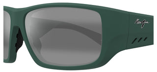Maui Jim Keha Af Mj0664sa Men Green Squared Sunglasses