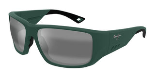Maui Jim Keha Af Mj0664sa Men Green Squared Sunglasses