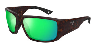 Maui Jim Keha Af Mj0664sa Men Havana Squared Sunglasses