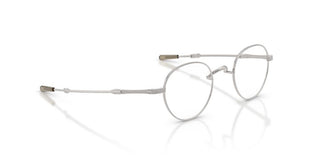Oliver Peoples Kinston Ov 1368t Unisex Silver Round Eyeglasses