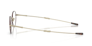 Oliver Peoples Kinston Ov 1368t Unisex Havana Round Eyeglasses
