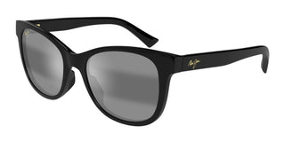 Maui Jim Kiopa'a Mj0671s Women Black Round Sunglasses