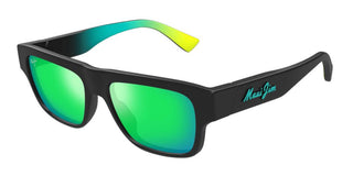 Maui Jim Kokua Mj0638s Unisex Black Squared Sunglasses