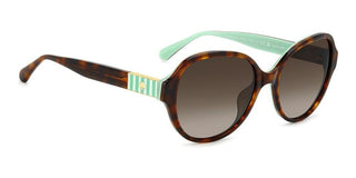 Kate Spade Ks Emalie 2/g/s Women Havana Oval Sunglasses