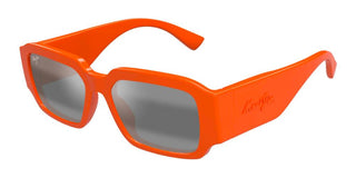 Maui Jim Kupale Mj0639s Unisex Orange Rectangle Sunglasses