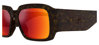 Maui Jim Kupale Mj0639s Unisex Havana Rectangle Sunglasses