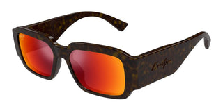 Maui Jim Kupale Mj0639s Unisex Havana Rectangle Sunglasses