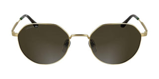 Lacoste L268s Unisex Gold Geometric Sunglasses
