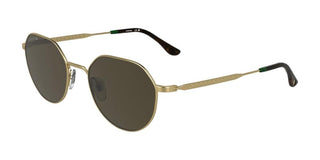 Lacoste L268s Unisex Gold Geometric Sunglasses