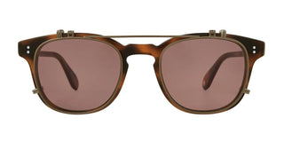 GARRETT LEIGHT LANGLEY CLIP unisex Gold Squared Eyeglasses