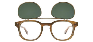 GARRETT LEIGHT LANGLEY CLIP unisex Gold Squared Eyeglasses